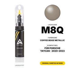Lackstift F&uuml;r Porsche Taycan M8Q Coffee Beige Metallic Set Lack Reparatur