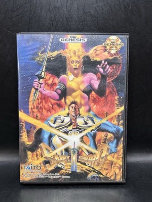 Saint Sword (SEGA Genesis, 1991) Game Case & Cartridge - No Manual - Tested