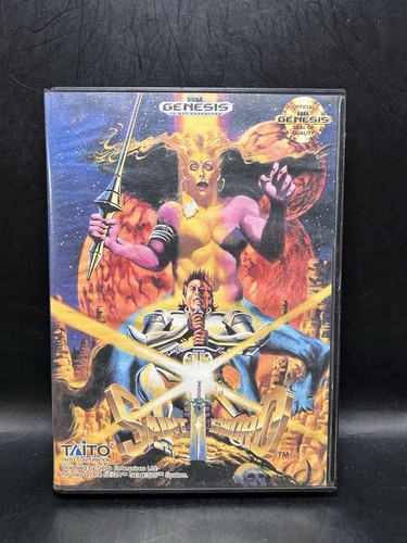 SAINT SWORD - SEGA GENESIS NTSC-USA - 1991 TAITO - (CIB) RARE