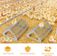 2 Pack Chick Perch,Chicken Toys for Coop,Wooden Chicken Roosting Bars with Me...