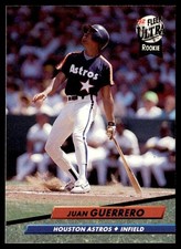 1992 Ultra Juan Guerrero Rookie Houston Astros #490
