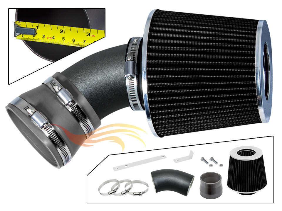 XYZ RW GREY Short Ram Intake Kit+Filter For 2000-06 BMW X5 E53 3.0/4.4/4.6/4.8