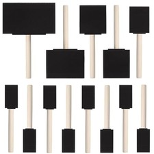 13 Pcs Foam Paint Brushes 5 Sizes, 1'' 1.6'' 2'' 3'' 4'' Sponge Brush for Pai...