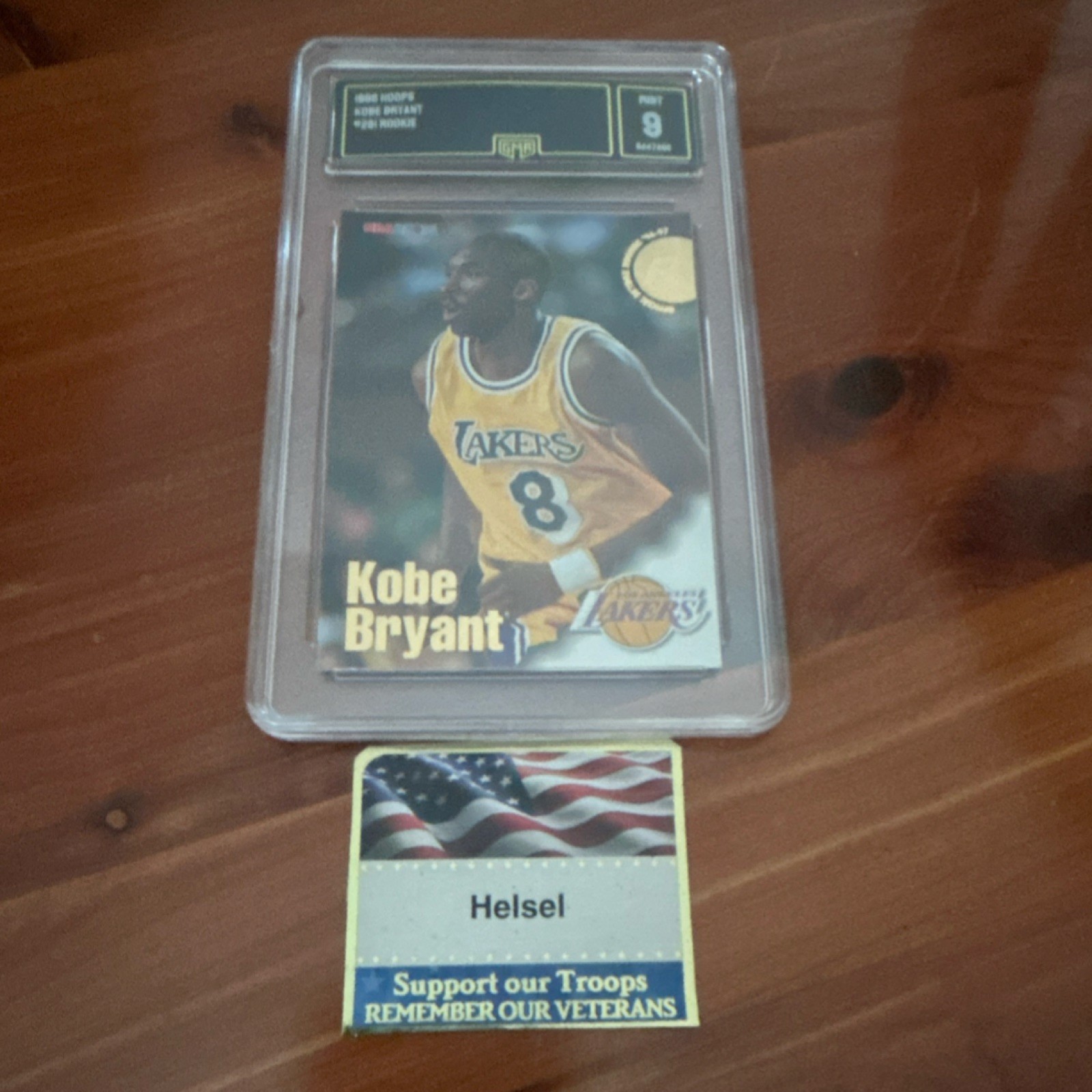 Hoops 1996-97 NBA Kobe Bryant #281 Rookie SGC 9 Basketball Lakers Card