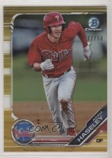 2019 Bowman Chrome Prospects Gold Refractor 12/50 Adam Haseley #BCP-28 uk2