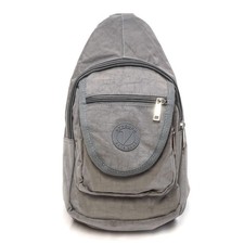 Malibu Washed Nylon Day Pack, Crossbody Bag, Travel Pack, Light Gray One Size