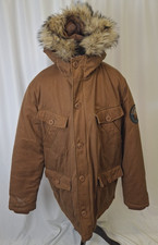 Superdry Herculean Jacket Wax Edition Coat Thermal Waterproof Brown 3XL A152