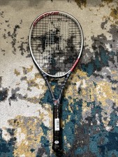 Prince Thunder Strike 110 Power Tennis Racquet - 4 1/4" Black/Red/Grey/White