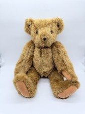 Authentic Vermont Teddy Bear Plush Stuffed Animal Toy 17" 1981 Made in USA