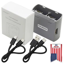 NEW Battery Charger Two-Way Charging Hub + Data Cable For DJI Mini 4K/2/SE/2 SE