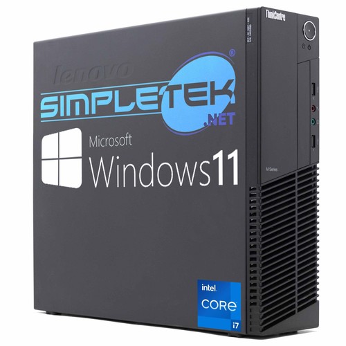 Lenovo M92 i7 Windows 11 Pro 8GB 120GB Desktop Computer RS232 Serial Com (
