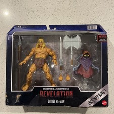 Masters of the Universe Revelation  Savage He-Man Includes Orko Open Box