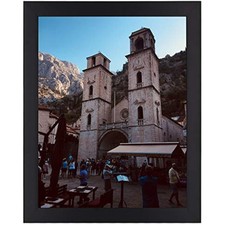 Golden State Art, Black Photo Wood Collage Frame with Real Glass 8x10