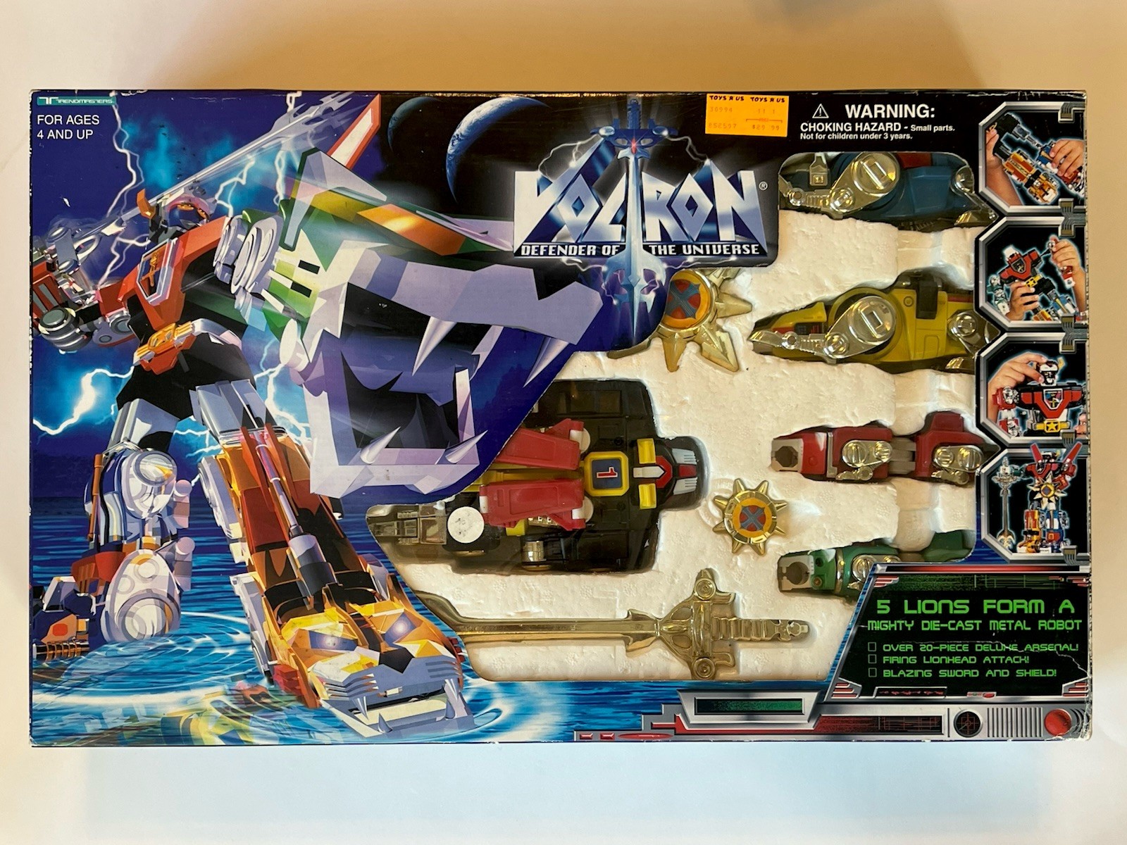 Voltron Defender of the Universe Die-Cast Metal Robot 1997 Trendmasters ...