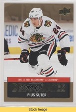 2021-22 Upper Deck Series 1 Debut Dates Gold Pius Suter #DD-19 READ kr0