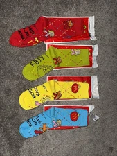 McDonalds 2025 Grinch Meal Socks- Complete Set(All 4 Colors) Sealed