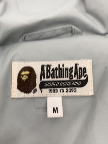 A BATHING APE down Vest blue M Used - Picture 3 of 5