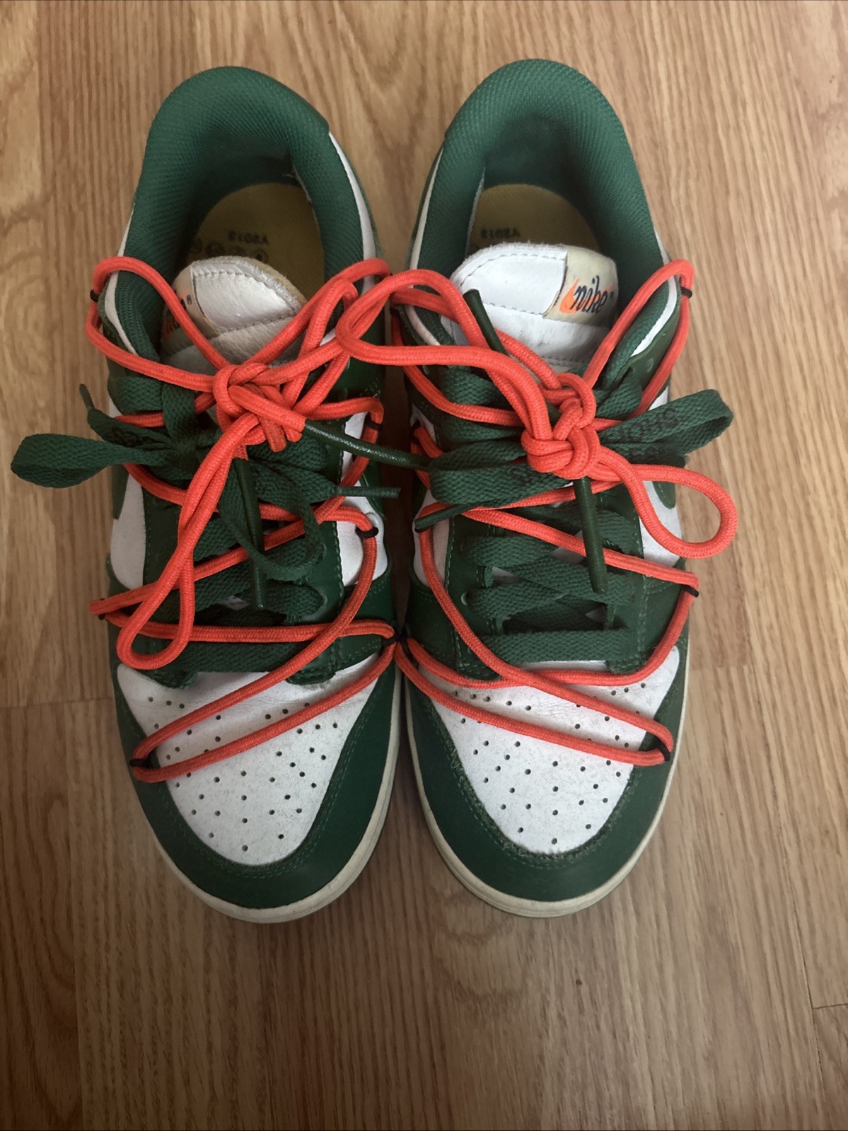 Nike Dunk Low x Off-White Pine Green Size 7 US