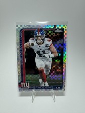 2025 Micah McFadden Topps Football Chrome X-Fractor #232 New York Giants