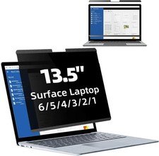 Privacy Filter for Microsoft Surface Laptop 13.5" 6/5/4/3/2/1, Magnetic Anti-Spy