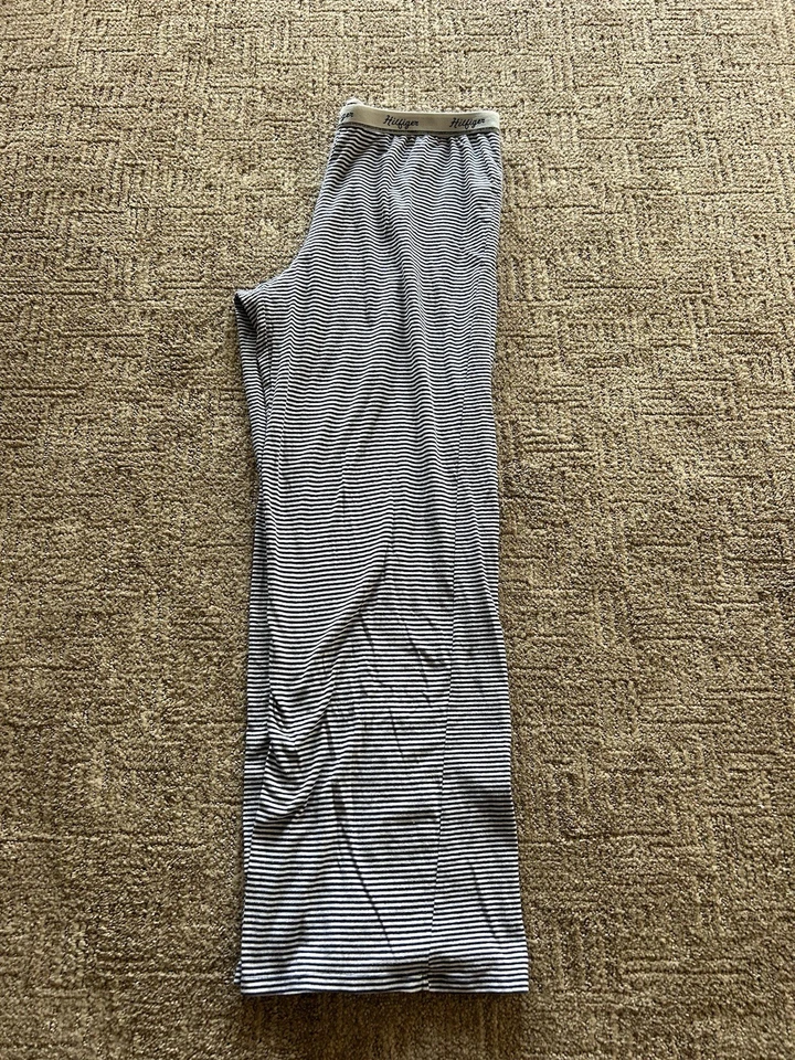 Tommy Hilfiger Mujer Pijama L Rayas Pantalón Azul Marino Oscuro y Blanco Foto 2 de 3
