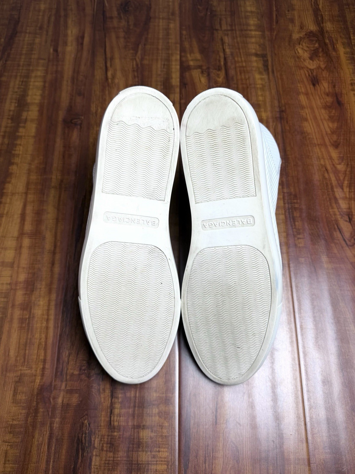 Balenciaga Arena Mens White Leather High Sneakers - Size 44B 11US - SHIP ASAP thumbnail 8