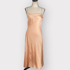 ASTR The Label Pink Blush Cowl Slip Midi Dress Women's Size Small NWOT