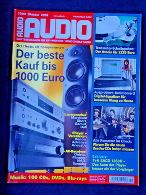 AUDIO 10/09,  TRANSROTOR AVORIO,B&M BM 15,KARDON HK 990,LYNGDORF DPA 1,NAD T 747