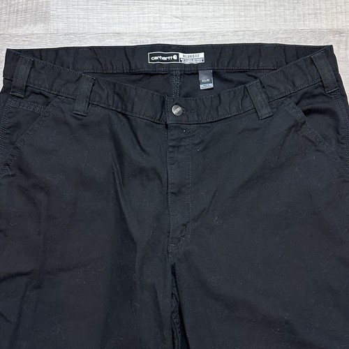 3 PAAR Carhartt Herren Arbeitshosen schwarz grau Relaxed Fit gerades Bein Größe 40x30 - Bild 6 von 10