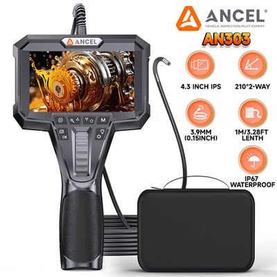 ANCEL AN303 2-way 210° Articulating Inspection Endscope 3.9MM Industrial Camera