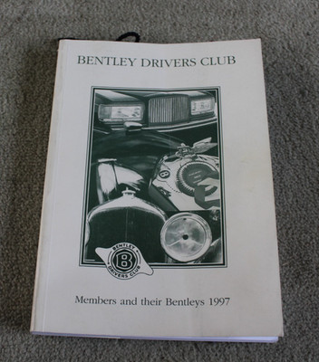 Bentley Drivers Club Mitglieder und ihre Bentleys 1997 Jahrbuch Hardcover A5