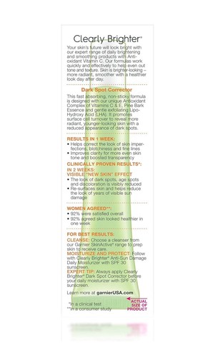 Garnier SkinActive Clearly Brighter Dark Spot Corrector, 1 Fl Oz - Picture 6 of 10