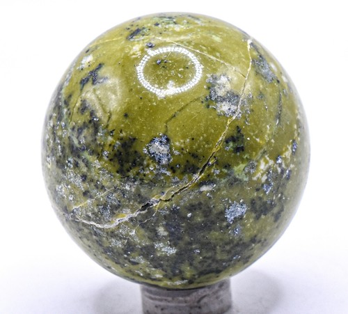 47mm 140g Serpentine w/ Inclusions Sphere Polished Crystal Mineral Ball - Peru - Picture 4 of 5