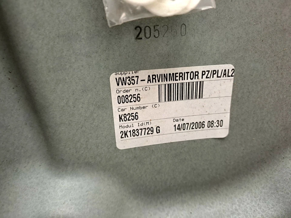 New original Volkswagen Caddy Window Regulator Front Left 2K1837729G - Image 4 of 4