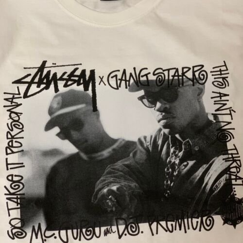 Stussy x Gang Starr Take It Personal Graphic Tee 23SS White Size S ~ XXL - Picture 2 of 5
