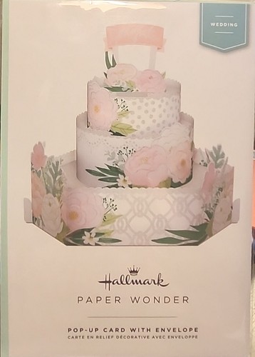 Paper Wonder Pop Up WEDDING CAKE Card by Hallmark "Congrats" - Picture 8 of 8