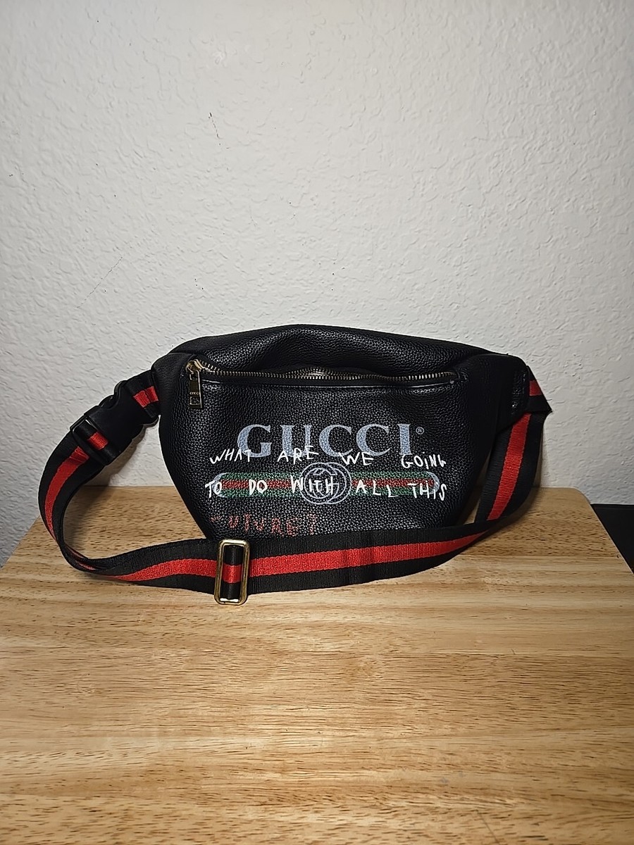 GUCCI Web Sherry Line Body Bag Black Red Green 493869 GUCCI Web Sherry Line Body Bag Black Red Green 493869