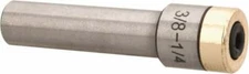 Slitting/Slotting Saw Arbor: 3/8" Shank, 2" OAL, For 1/4" Cutter Hole Diam