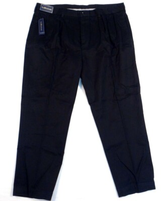Polo Ralph Lauren Black Cotton Pleated Front Casual Pants Men's NWT