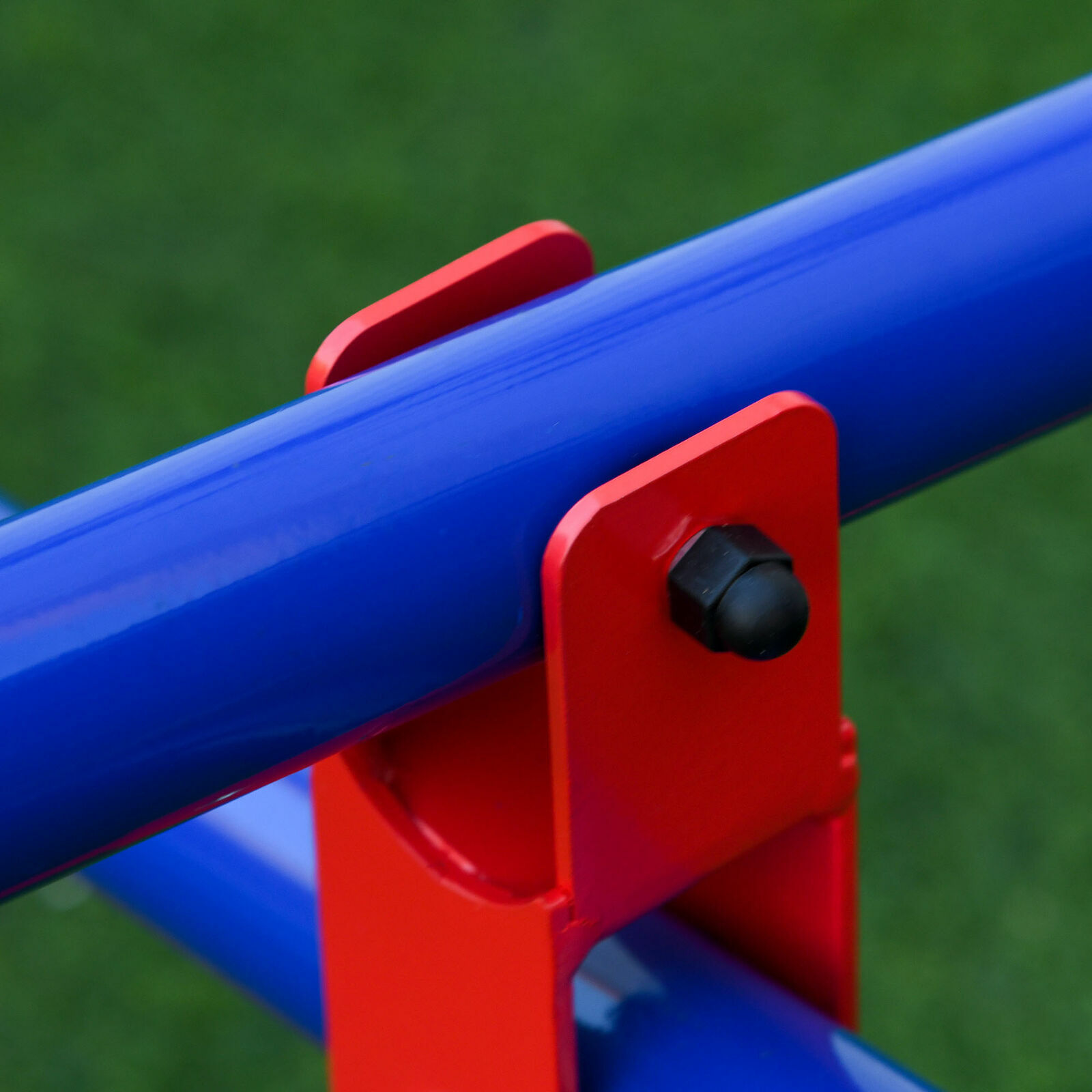 Metal Seesaw for Kids Outdoor Teeter Totter 4 Seat Backyard Playground Equipment