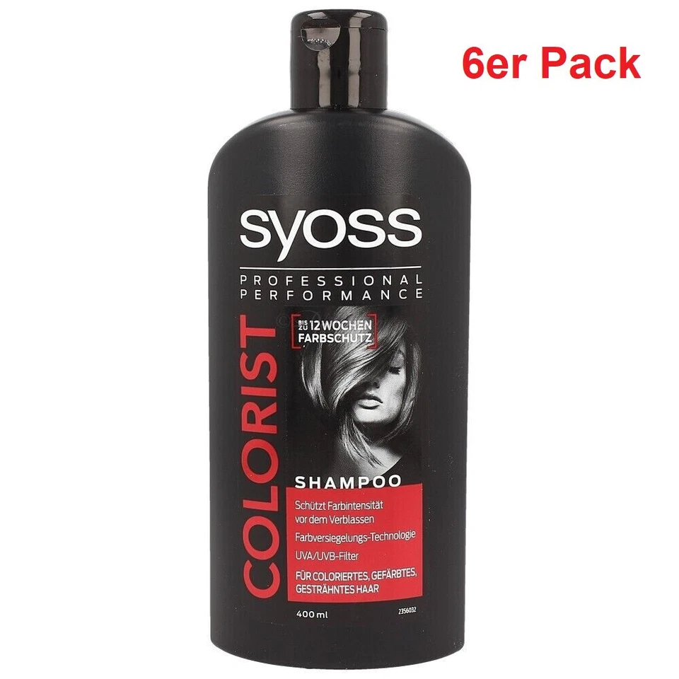 Syoss Shampoo Colorist Color, bis zu 12 Wochen Farbschutz 6er Pack (6 x 400 ml)