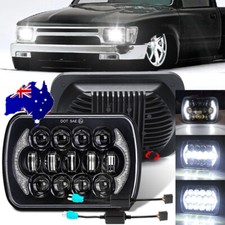 Pair For 1983-2004 Toyota Hilux LED Headlights 5X7'' Hi/Lo Beam DRL Head Lights