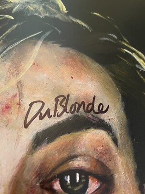 DU BLONDE signed ''LUNG BREAD FOR DADDY'' Sunflower colour Vinyl LP