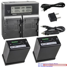 Kastar Battery LCD Chargerfor Canon XF605 4K UHD 10Bit Professional Camcorder