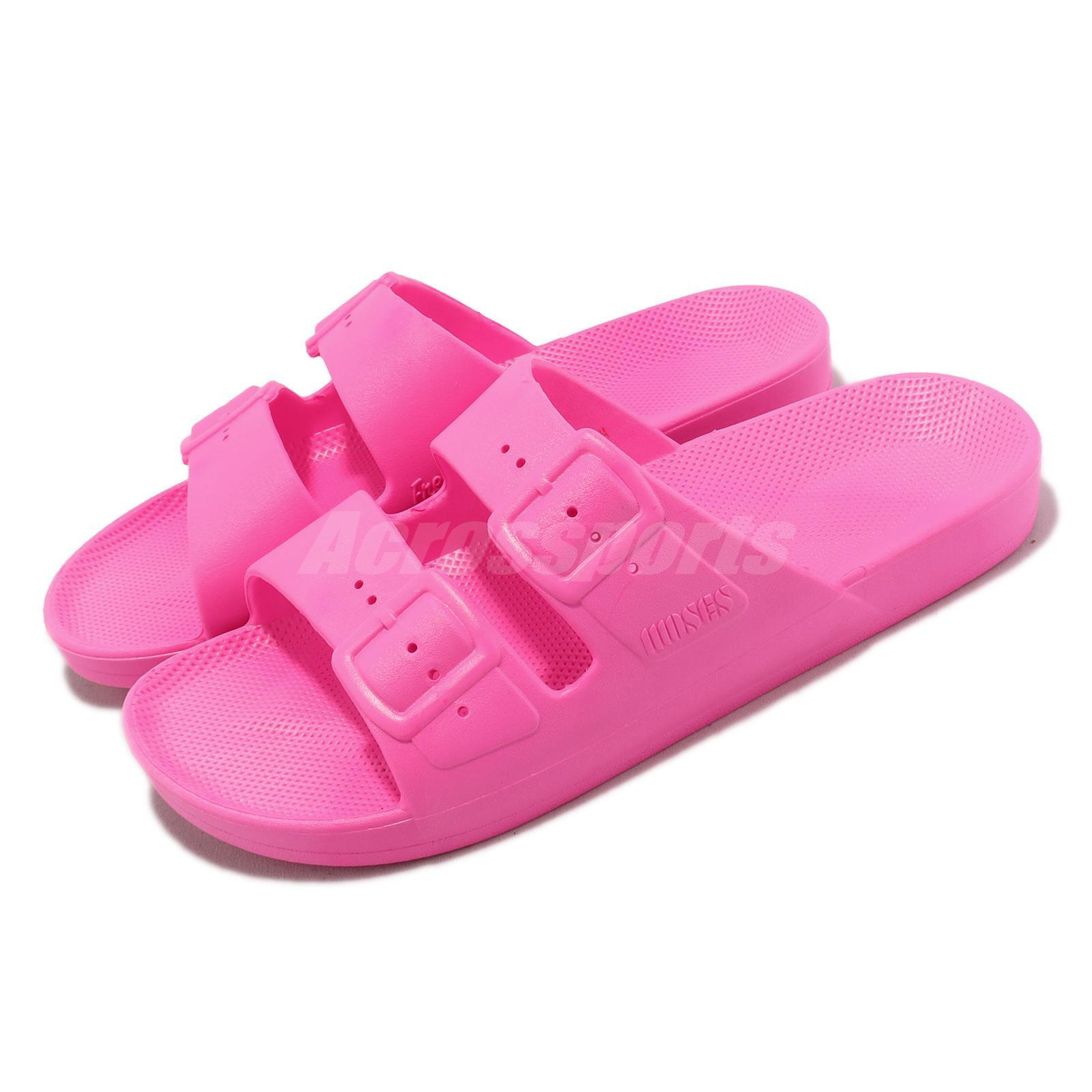 Freedom Moses Two Band Slide Pink Мужские повседневные сандалии унисекс Тапочки FMHAPPY 9590₽