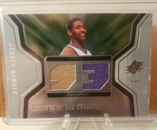 2007-08 SPx Winning Materials Jersey Numbers Basketball Card #AR Ron Artest Jsy