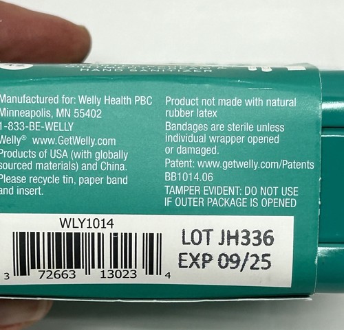 Welly Human Repair First Aid Travel Kit Assorted Bandages&Ointment Exp 9/25 (A8) - Picture 3 of 4