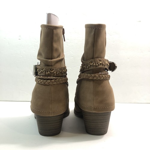 Jellypop HARLYN Booties Ankle Boot Light Brown US Womens Size 8.5 M New in Box - Picture 7 of 8