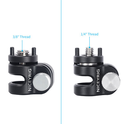 Niceyrig 15mm Single Rod Holder Clamp With 3/8'' Arri Locating Screw Mounting