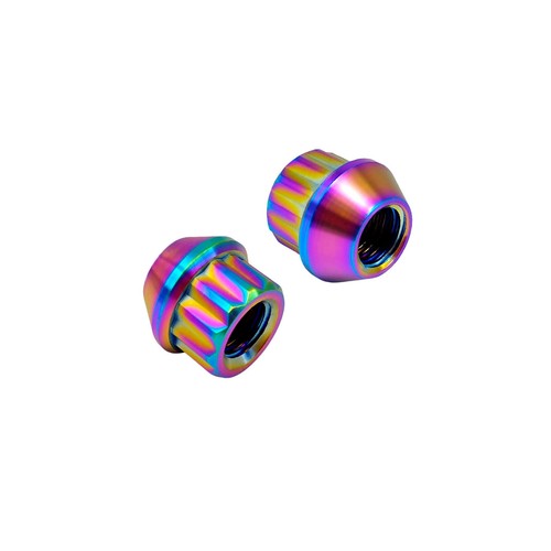 Rison Titanium Lug Nuts Open End Lug Nuts 12 Point GR5 Ti M12 M14 Lug Nut 20PCS - Picture 37 of 79